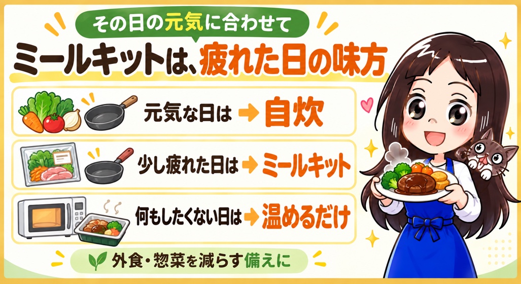 一人暮らしでミールキットを使う場合のコスパ